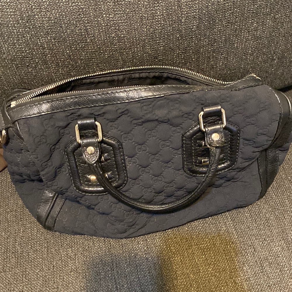 Authentic Gucci Neoprene Black Bag